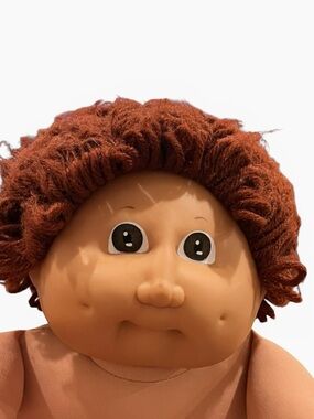 Plush Cabbage Patch Style Brown-Haired Doll
